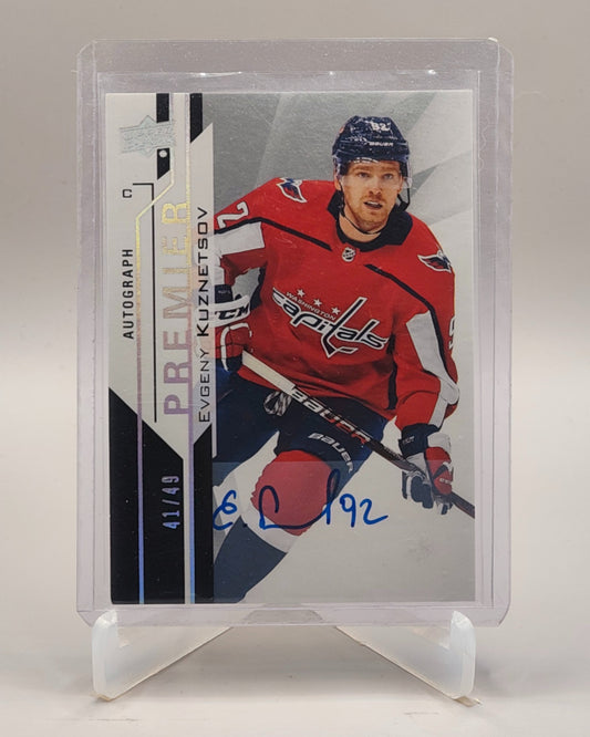 2018-19 Upper Deck Premier #28 Evgeny Kuznetsov Silver Spectrum #/49
