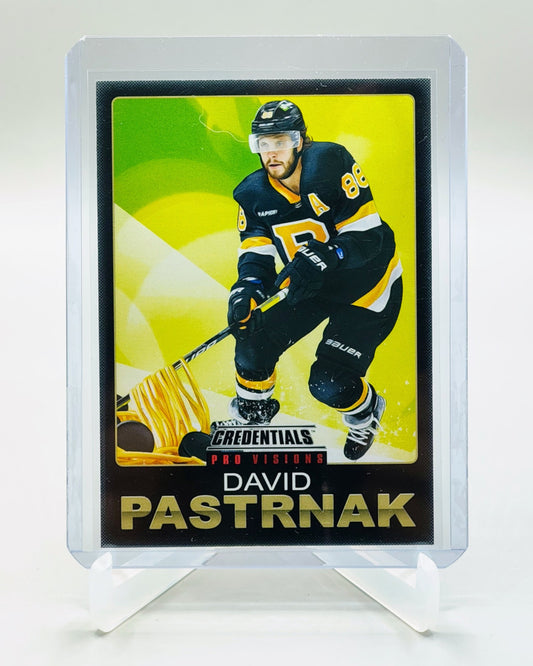 2023-24 Upper Deck Credentials #3 David Pastrnak Pro Vision