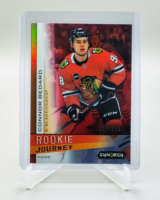 2023-24 Upper Deck Synergy #RJ-12 Connor Bedard Rookie Journey Home Red
