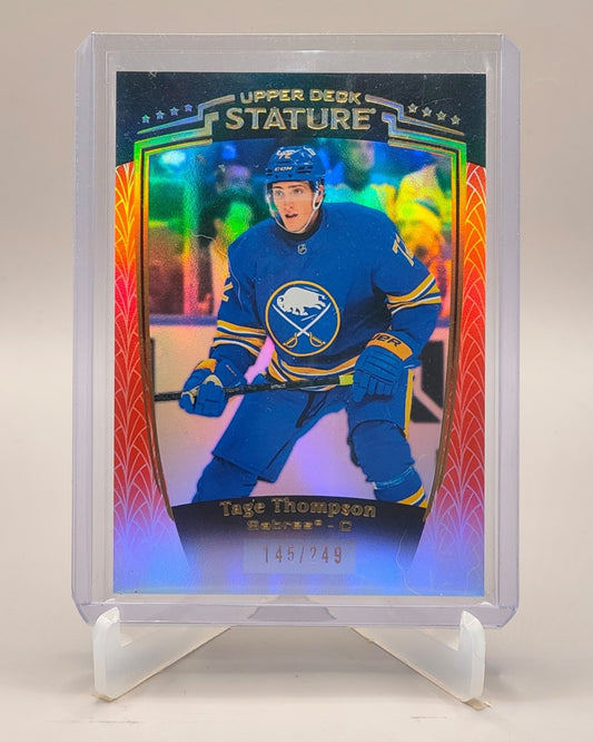2024-25 Upper Deck Stature #8 Tage Thompson Red #/249