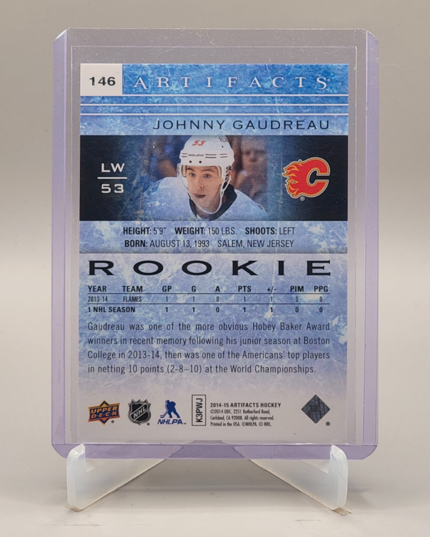 2014-15 Upper Deck Artifacts #146 Johnny Gaudreau RC #/999