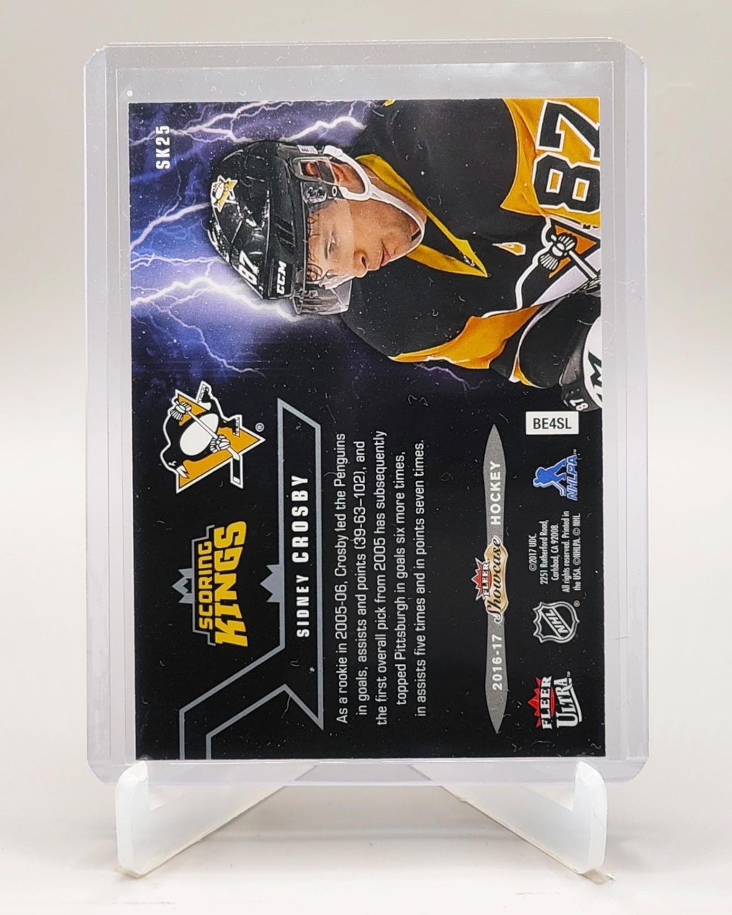 2016-17 Fleer Showcase #SK25 Sidney Crosby Ultra Scoring Kings