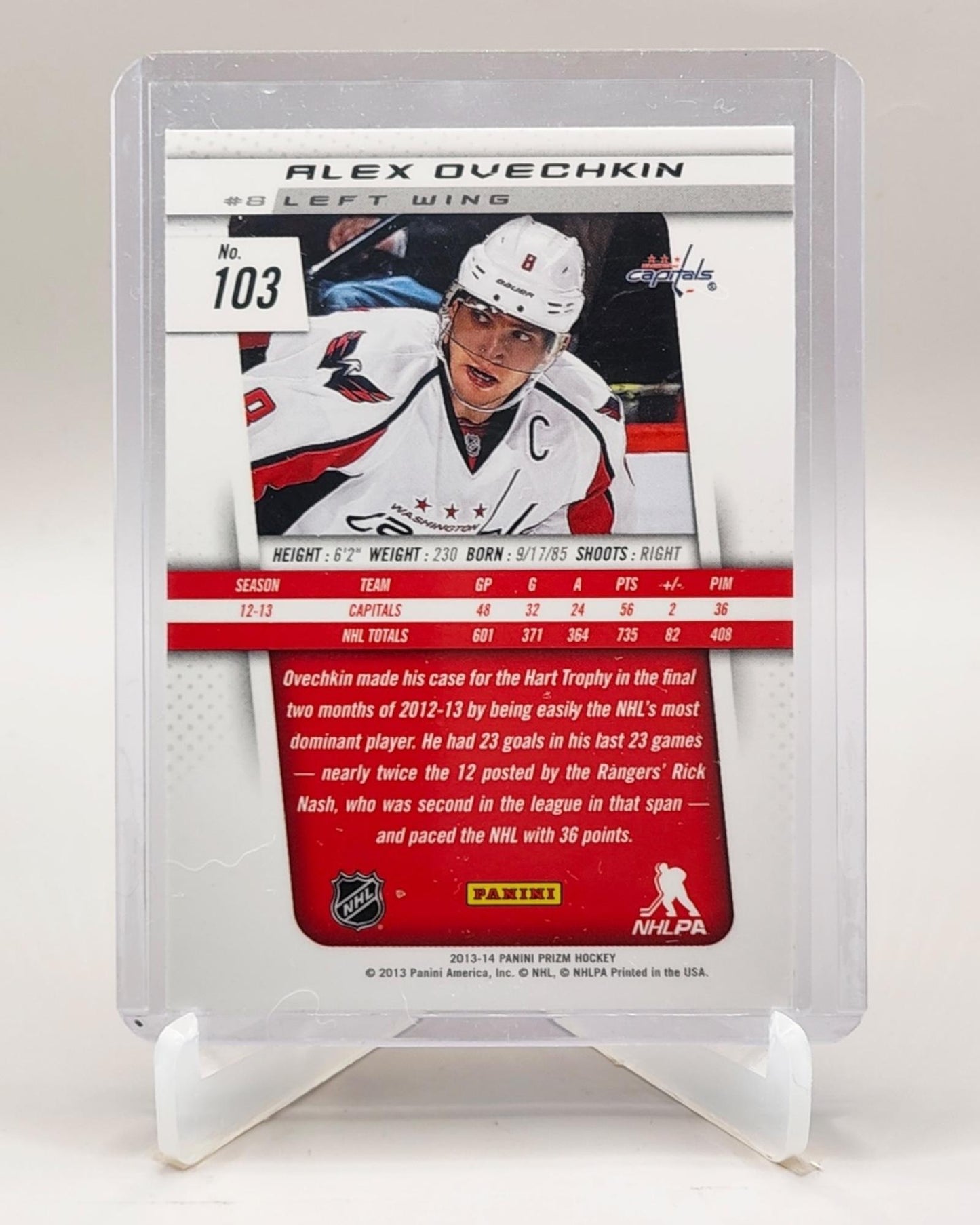 2013-14 Panini Prizm #103 Alex Ovechkin