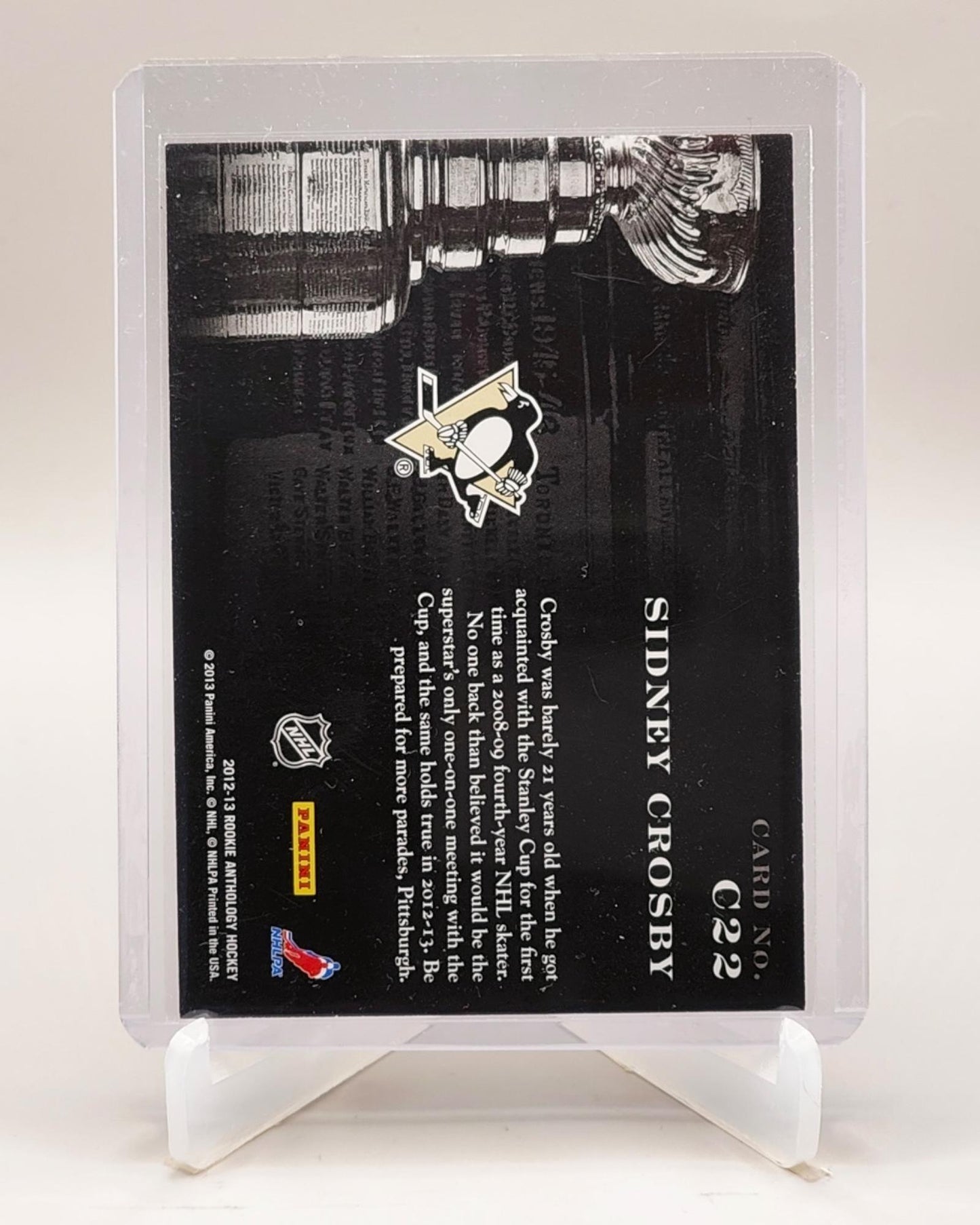 2012-13 Panini Rookie Anthology #C22 Sidney Crosby Cup Contenders #/999