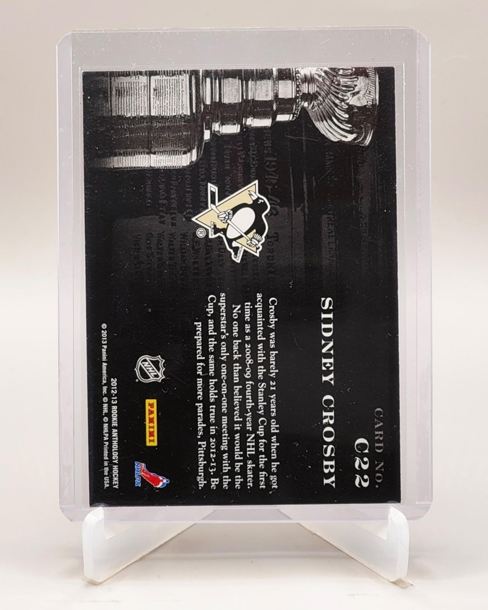 2012-13 Panini Rookie Anthology #C22 Sidney Crosby Cup Contenders #/999