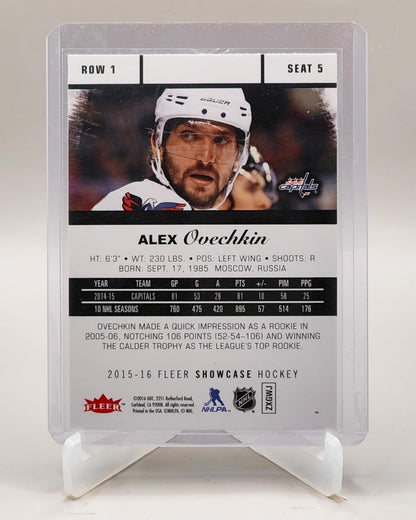 2015-16 Fleer Showcase #5 Alex Ovechkin Flair Showcase