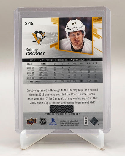 2016-17 SP Authentic #S-15 Sidney Crosby Spectrum FX