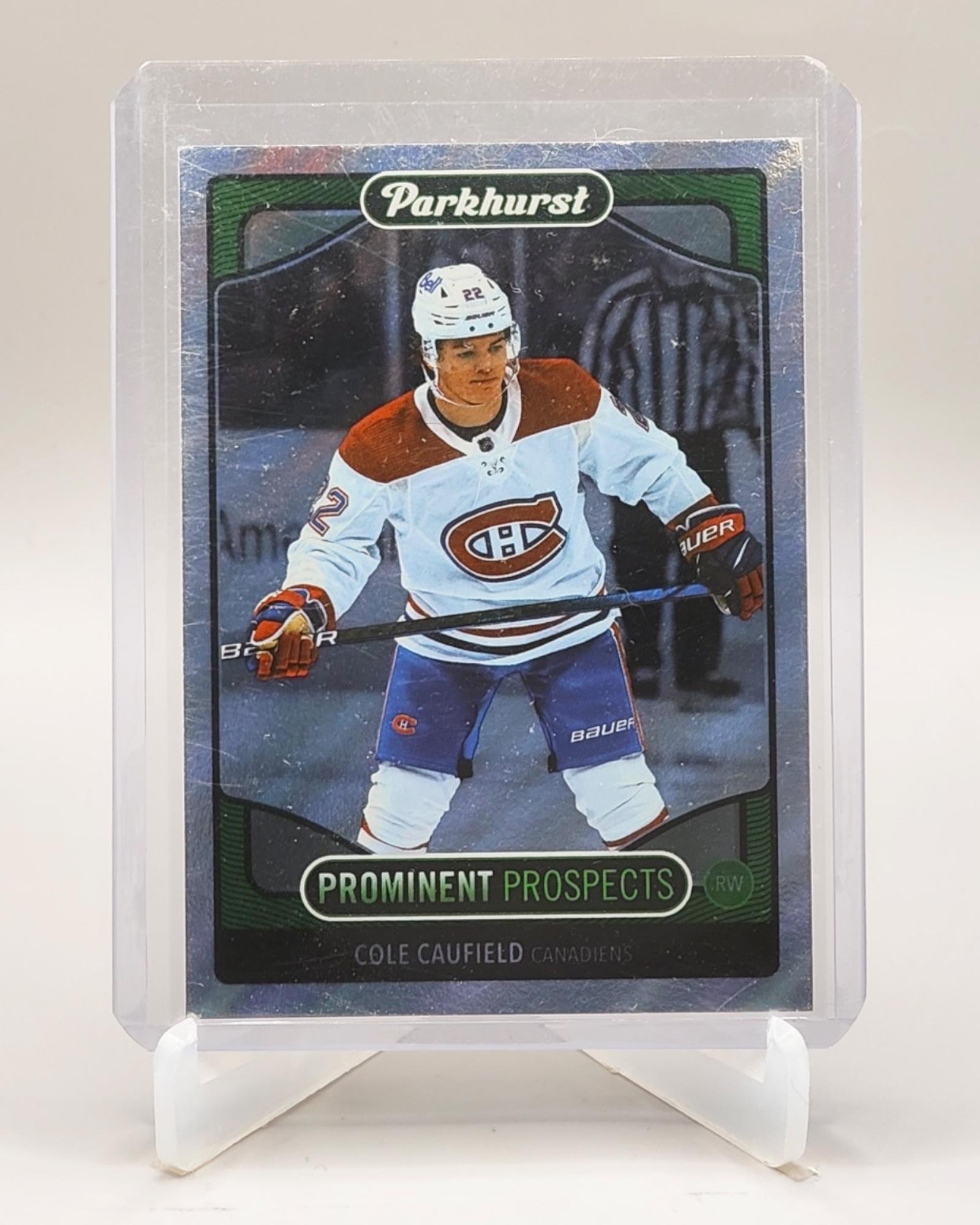 2021-22 Parkhurst #PP1 Cole Caufield Prominent Prospects