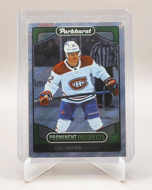 2021-22 Parkhurst #PP1 Cole Caufield Prominent Prospects