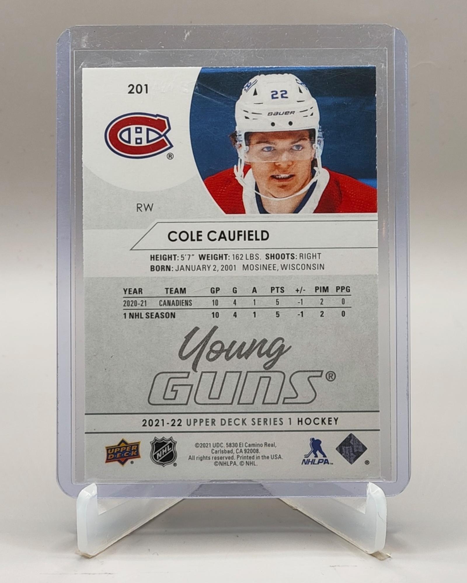 2021-22 Upper Deck #201 Cole Caufield