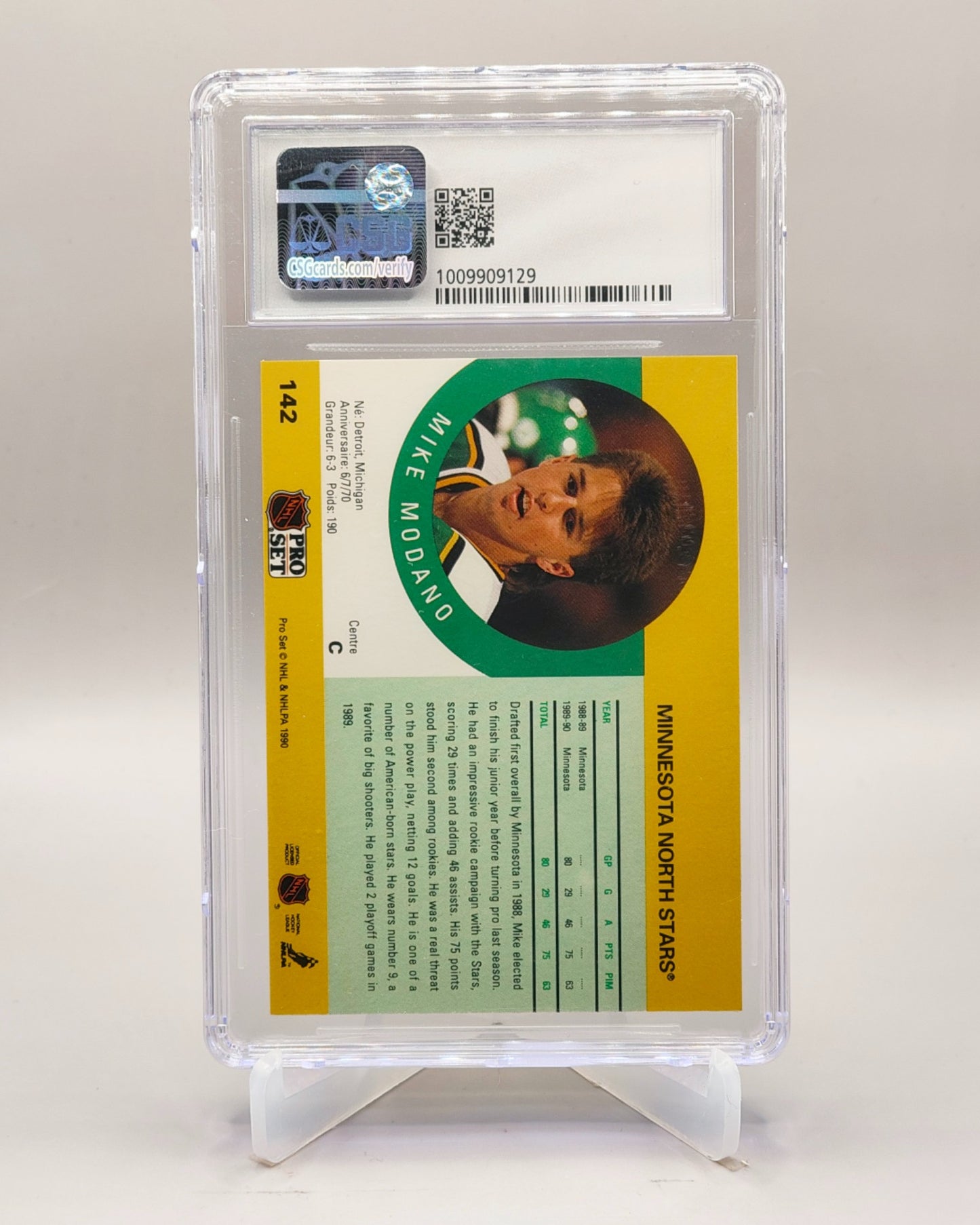 1990-91 Pro Set #142 Mike Modano