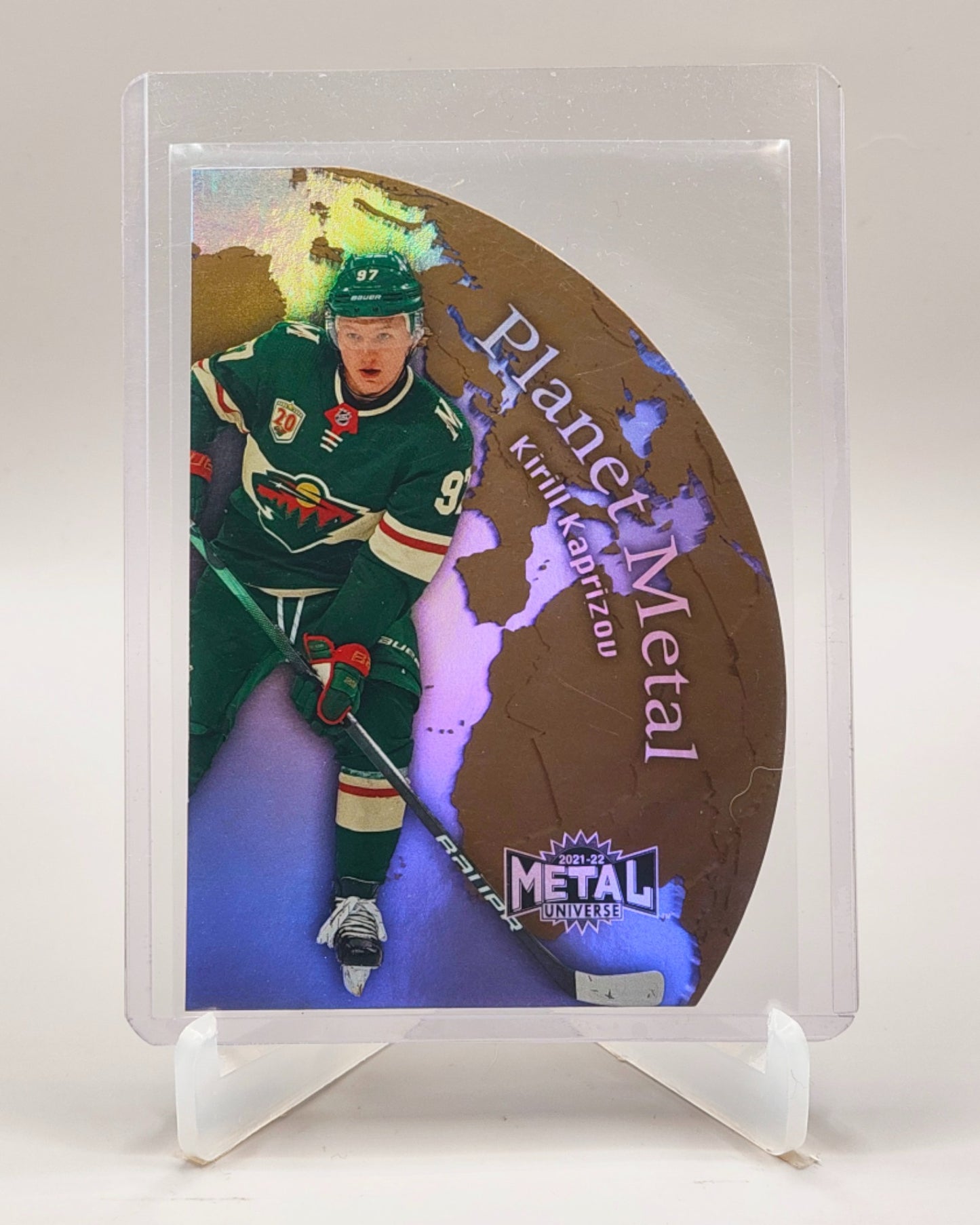 2021-22 SkyBox Metal Universe #PM-8 Kirill Kaprizov Planet Metal Gold