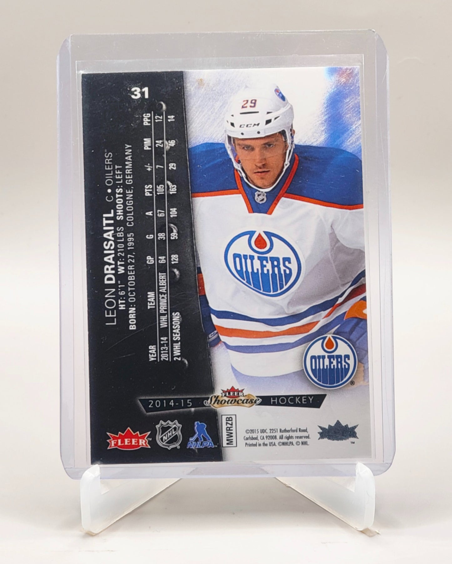 2014-15 Fleer Showcase #31 Leon Draisaitl Metal Universe