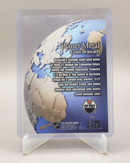 2021-22 SkyBox Metal Universe #PM-22 Leon Draisaitl Planet Metal