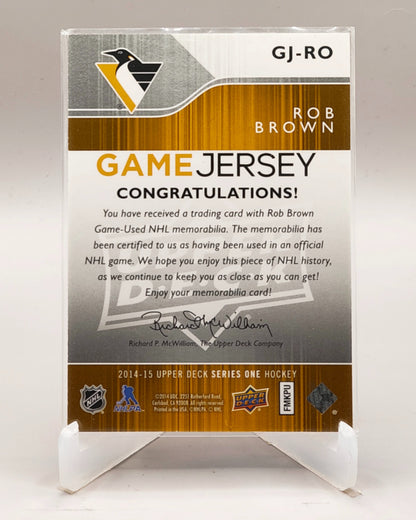 2014-15 Upper Deck #GJ-RO Rob Brown Game Jerseys
