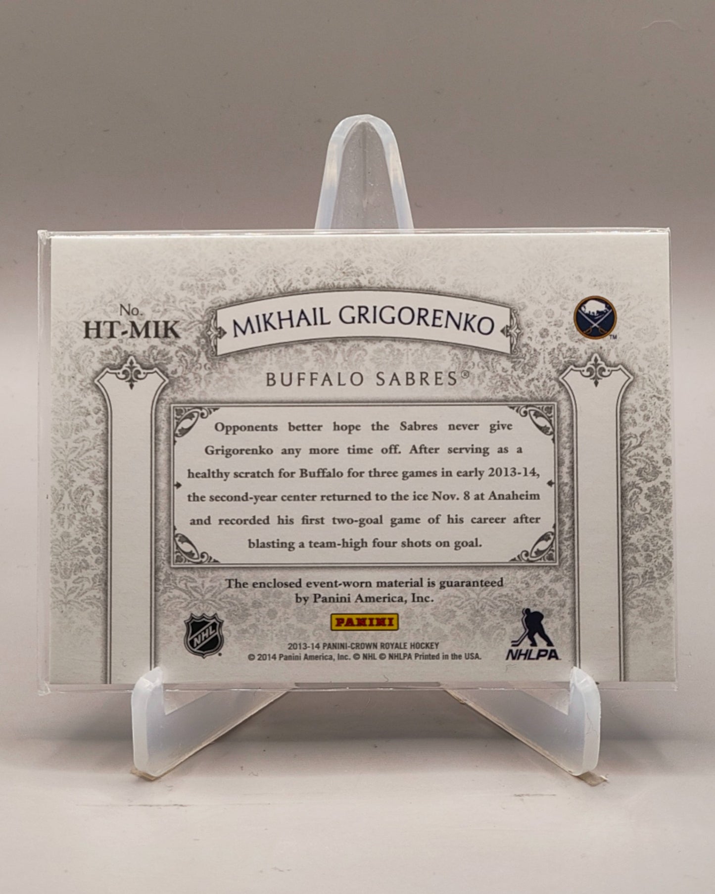 2013-14 Panini Crown Royale #HT-MIK Mikhail Grigorenko