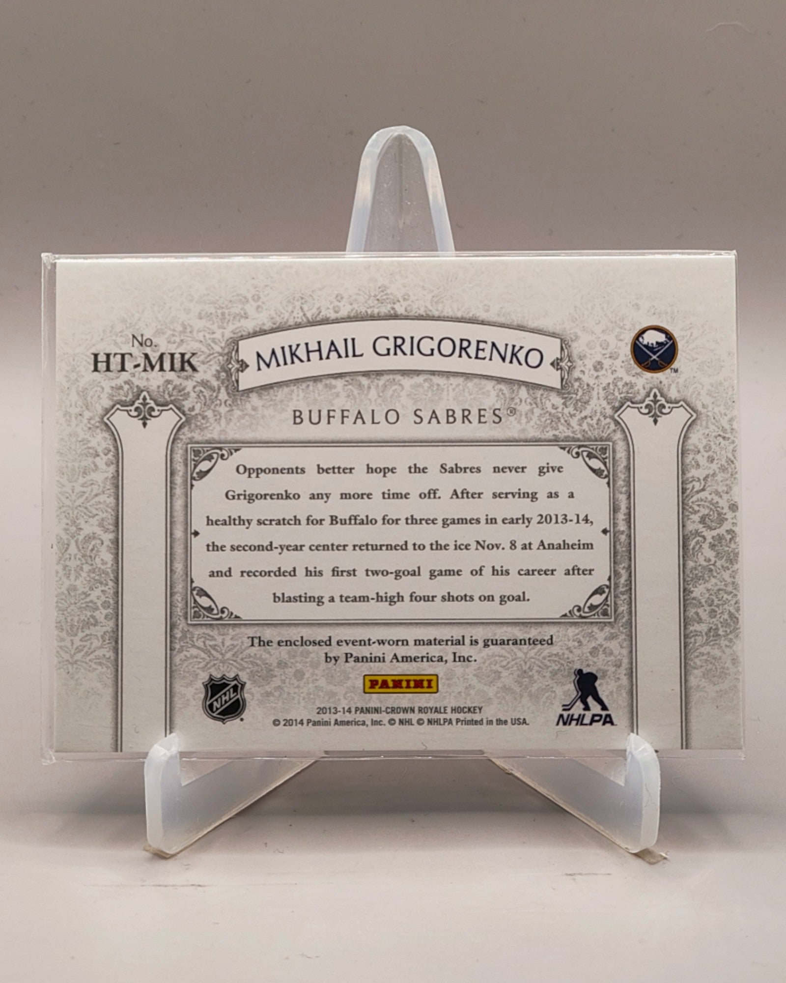 2013-14 Panini Crown Royale #HT-MIK Mikhail Grigorenko