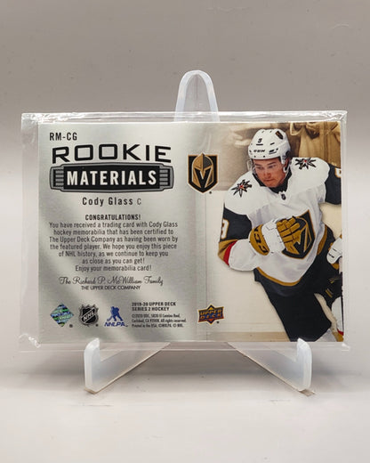 2019-20 Upper Deck #RM-CG Cody Glass Rookie Materials