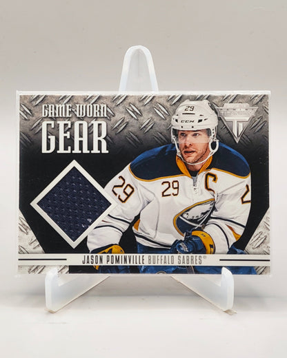 2012-13 Panini Rookie Anthology #GG-JP Jason Pominville Titanium Game-worn Gear
