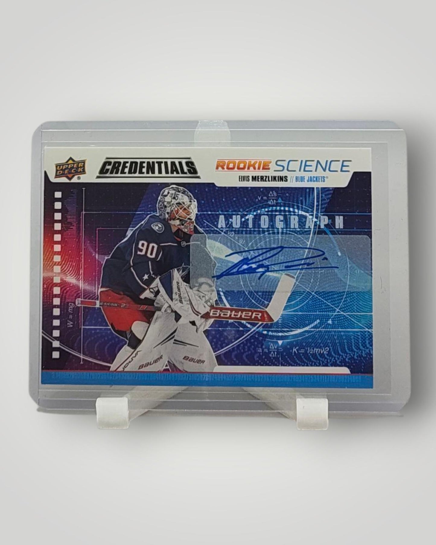 2019-20 Upper Deck Credentials #RS-18 Elvis Merzlikins Rookie Science Autograph