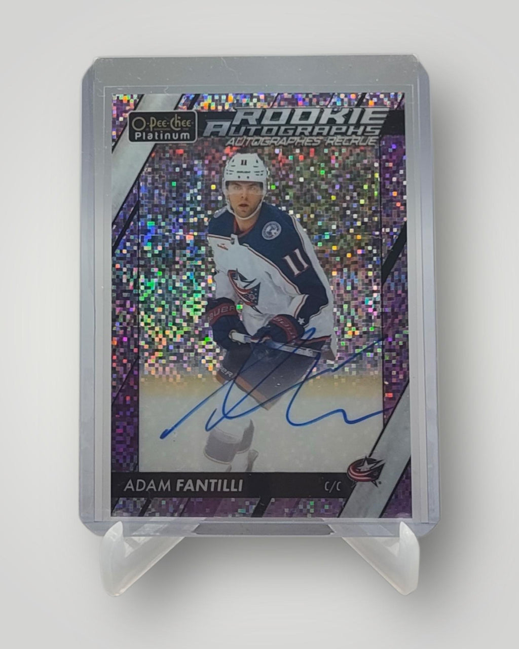 2023-24 O-Pee-Chee Platinum Violet Pixels /99 Adam Fantilli