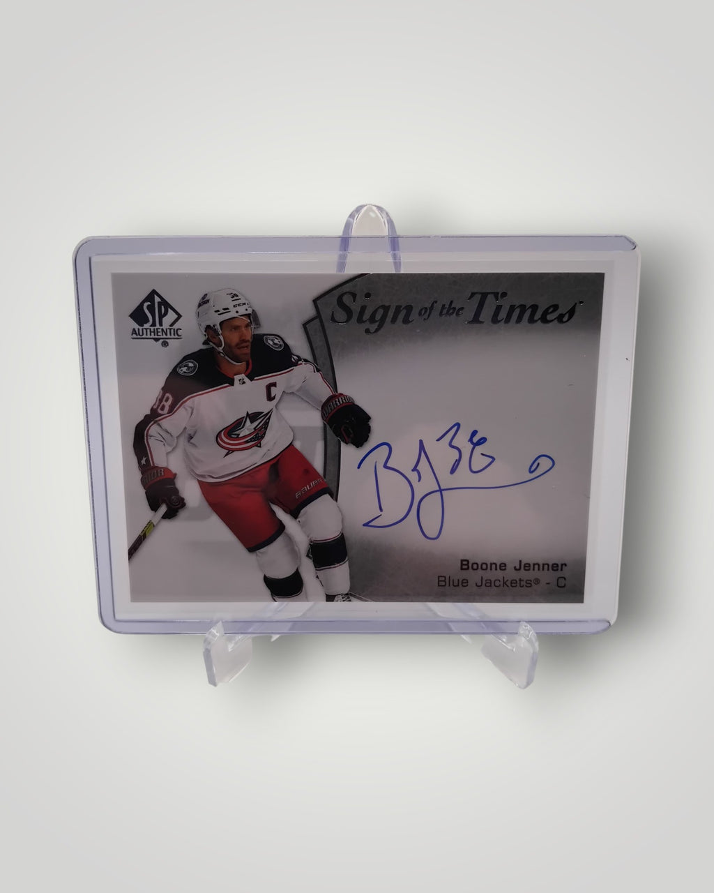 2021-22 SP Authentic #SOTT-BJ Boone Jenner Sign of the Times