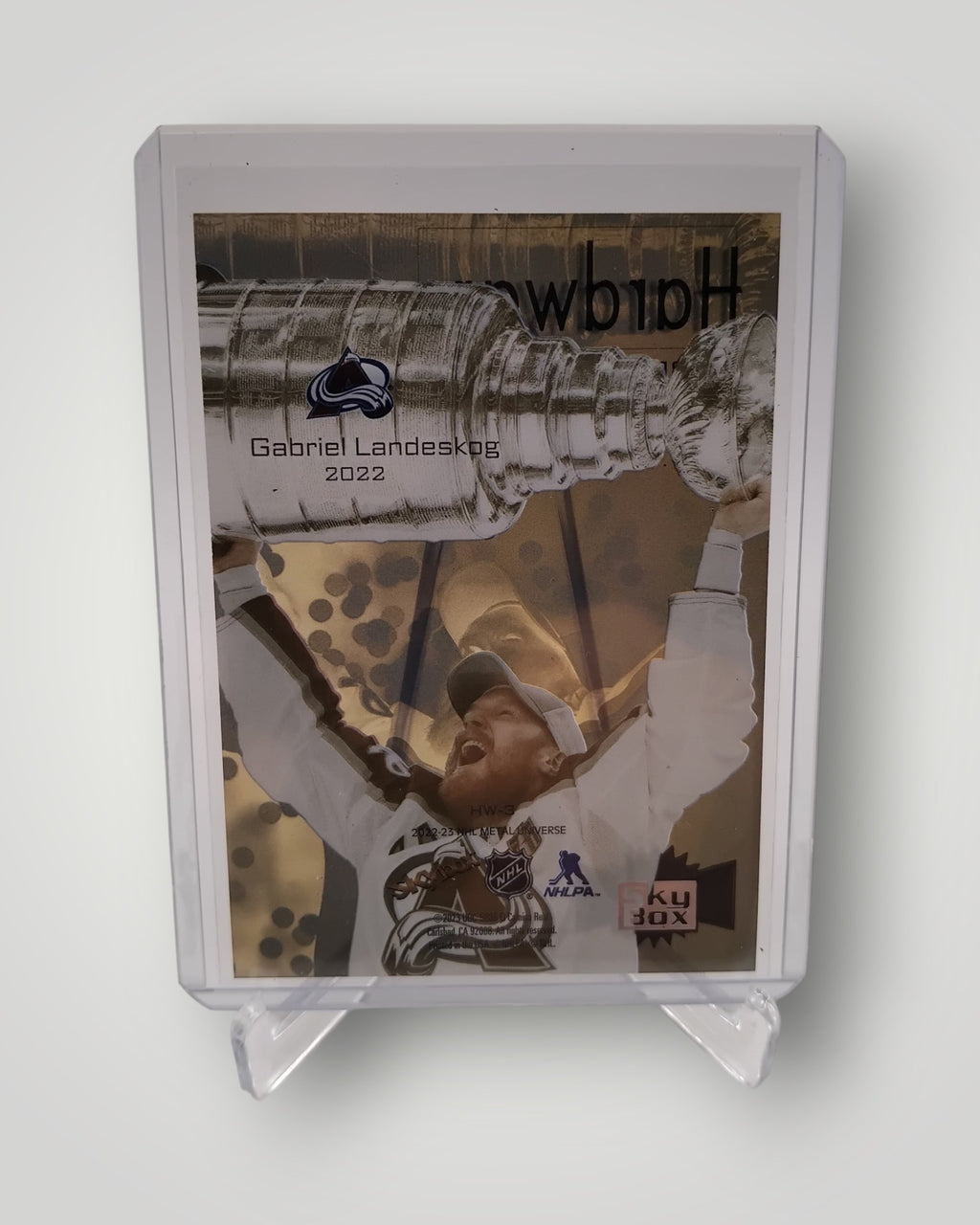 2022-23 SkyBox Metal Universe #HW-3 Gabriel Landeskog Hardware