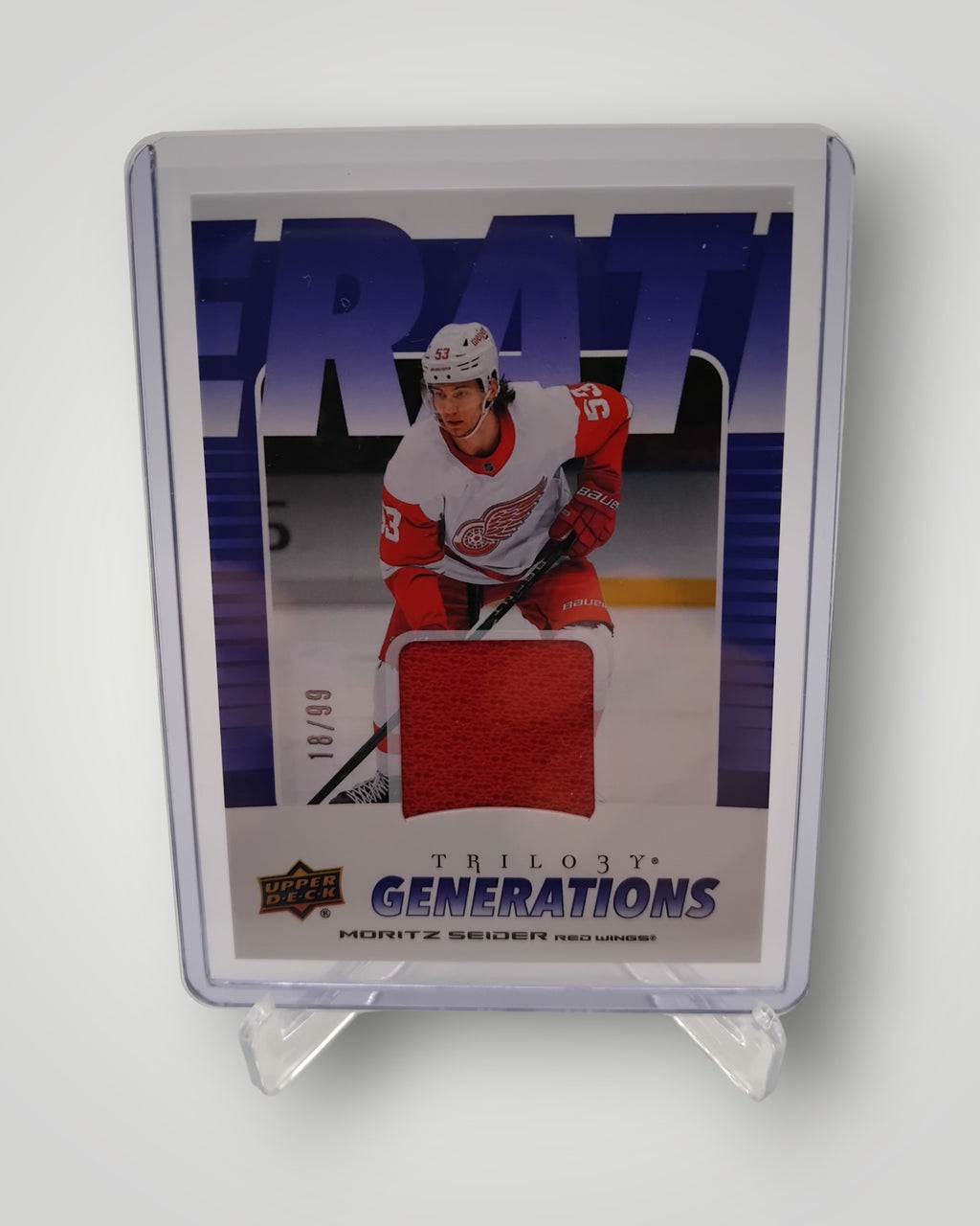 2023-24 Upper Deck Trilogy #TG-1B Moritz Seider Generations Jersey #/99
