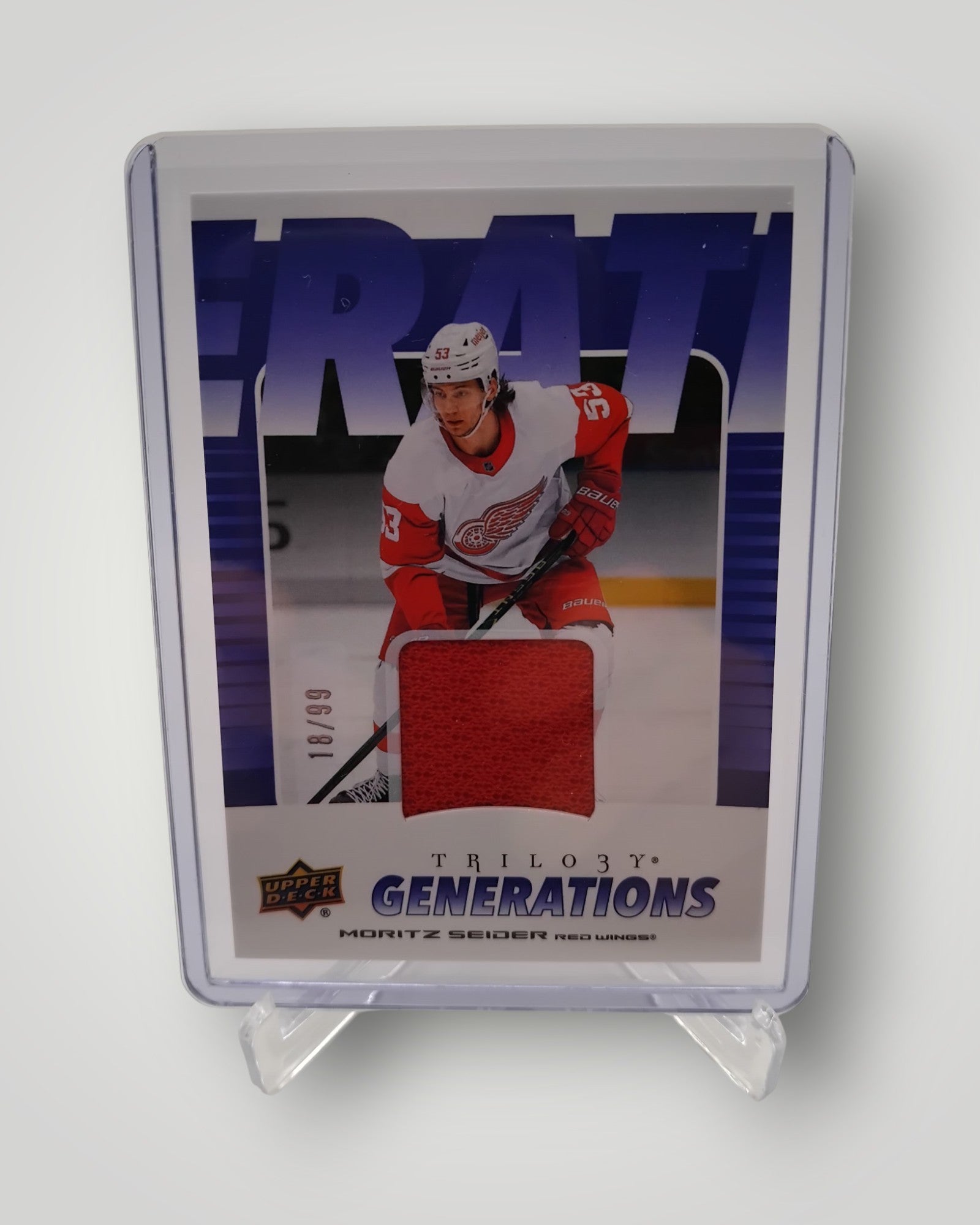 2023-24 Upper Deck Trilogy #TG-1B Moritz Seider Generations Jersey #/99