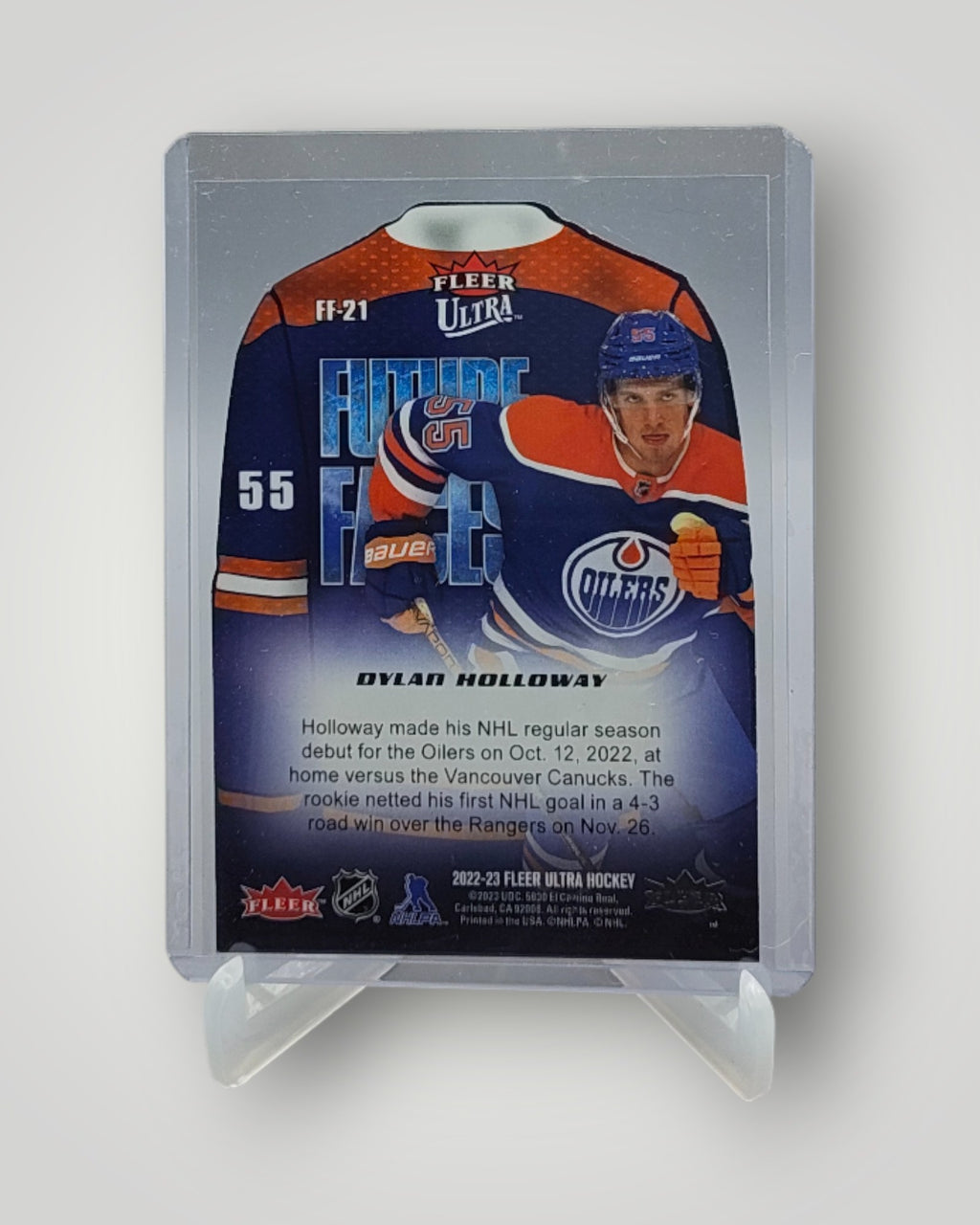2022-23 Fleer Ultra #FF-21 Dylan Holloway Future Faces Home