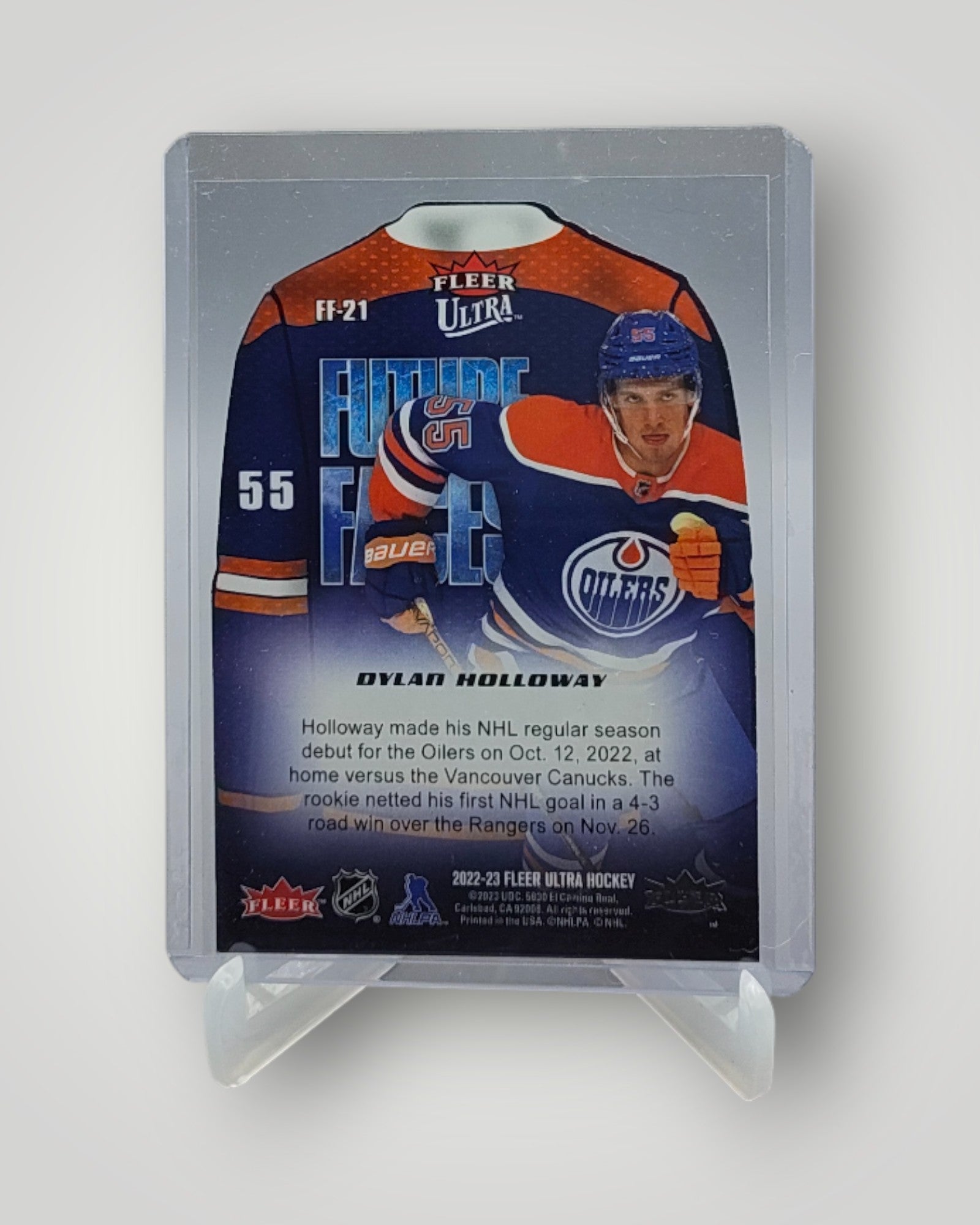 2022-23 Fleer Ultra #FF-21 Dylan Holloway Future Faces Home