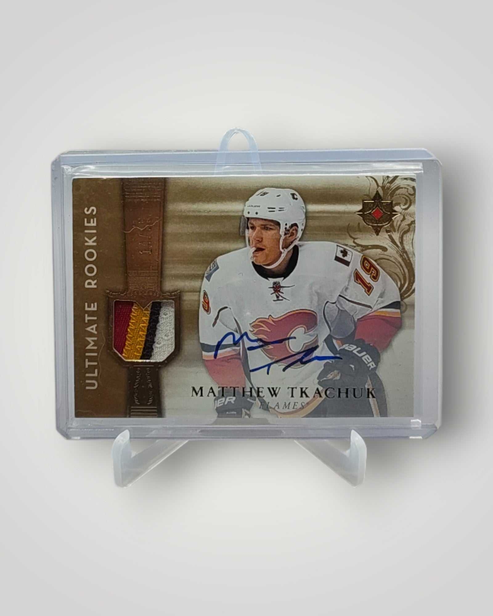 2016-17 Ultimate Collection #RRJ-MT Matthew Tkachuk  Rookies Auto Patch #/25