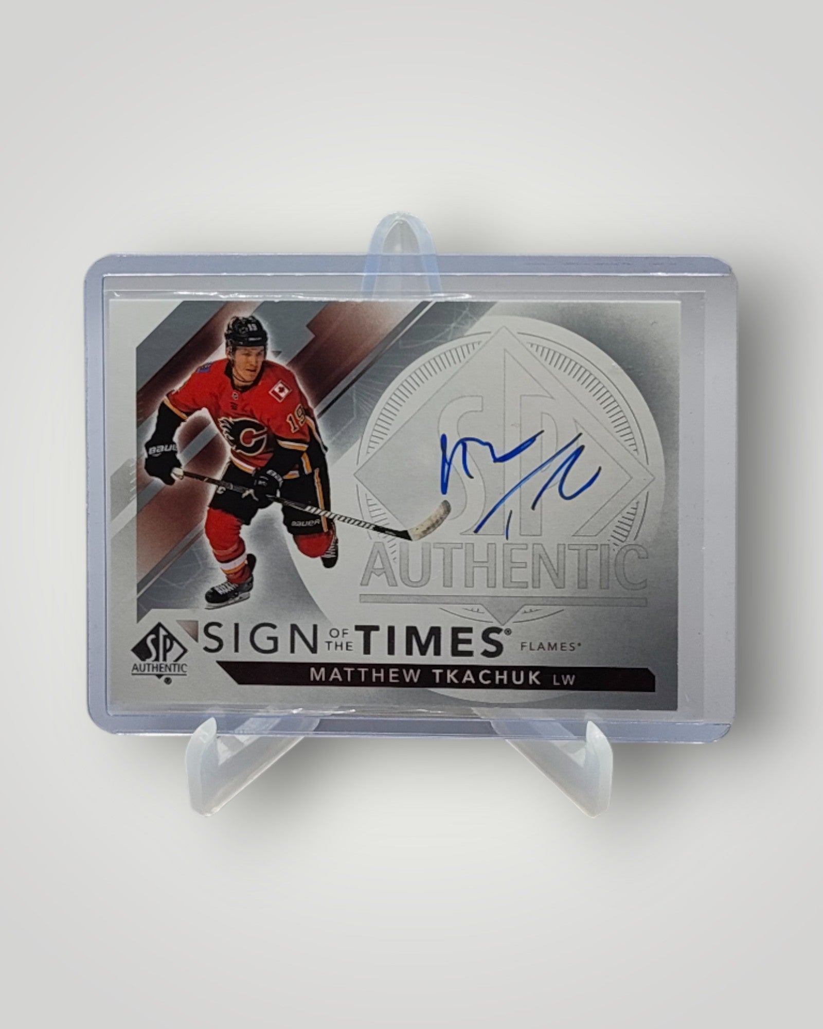 2017-18 SP Authentic #SOTT-MT Matthew Tkachuk Sign of the Times