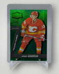 2016-17 Fleer Showcase #MU-17 Johnny Gaudreau Metal Universe PMG Green #/10