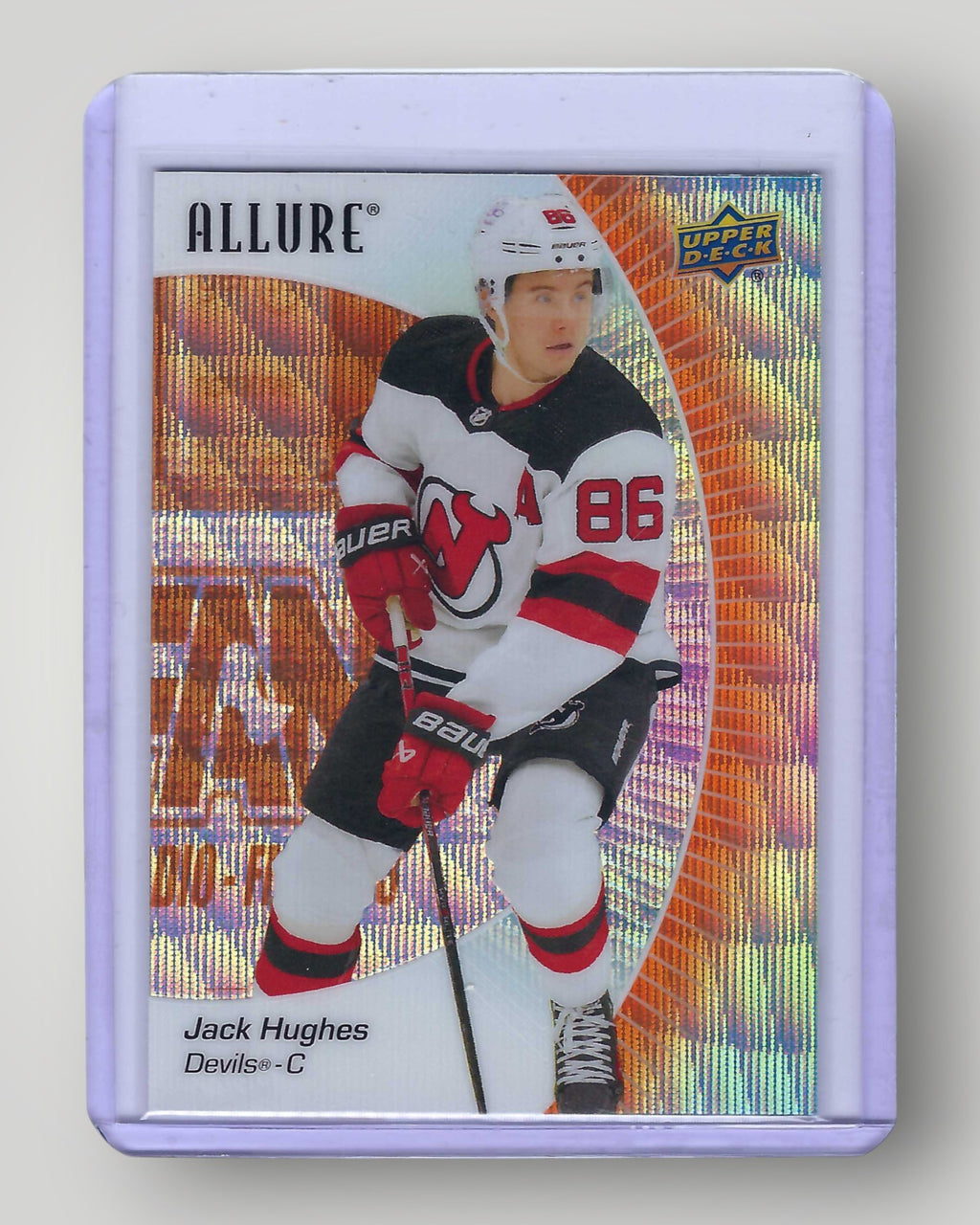 2023-24 Upper Deck Allure #97 Jack Hughes Orange Slice