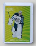2025-26 Upper Deck Allure #CF-27 Connor Hellebuyck Color Flow Yellow-Green
