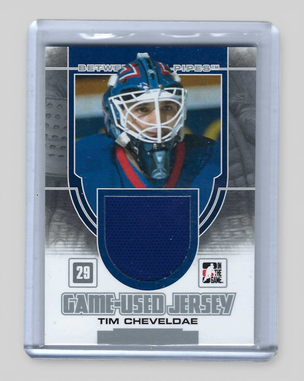 2013-14 ITG Between the Pipes #GUM-49 Tim Cheveldae Game-Used Jersey Silver