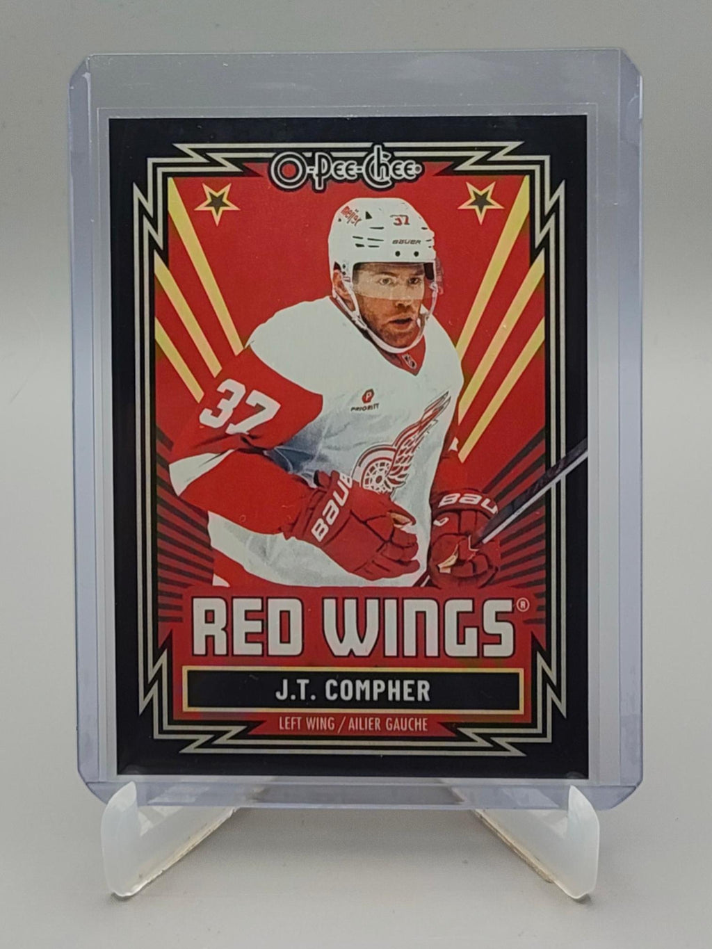 2025-26 O-Pee-Chee #332 J.T. Compher Retro Black Border #/100