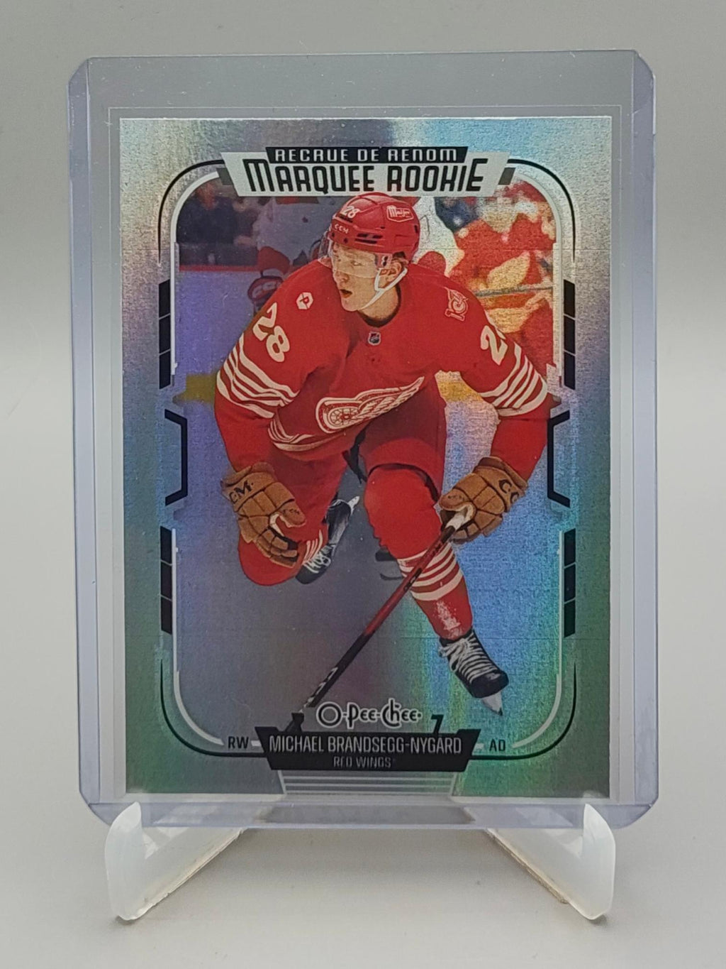 2025-26 O-Pee-Chee #584 Michael Brandsegg-Nygard Rainbow Foil #/350