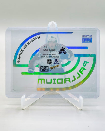 2022-23 SkyBox Metal Universe #P-17 Nathan MacKinnon Palladium