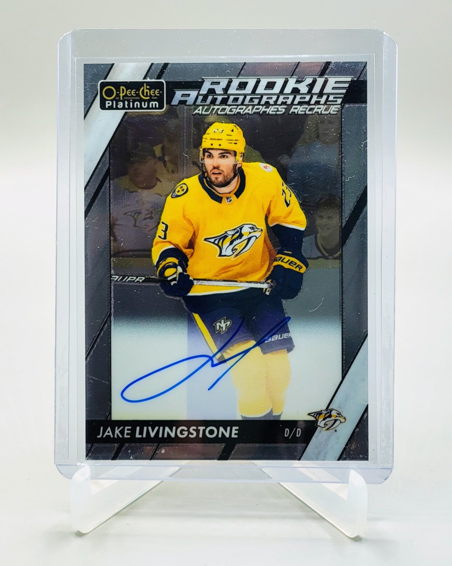 2023-24 O-Pee-Chee Platinum #R-LI Jake Livingstone Rookie Autographs