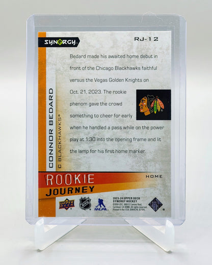 2023-24 Upper Deck Synergy #RJ-12 Connor Bedard Rookie Journey Home Red