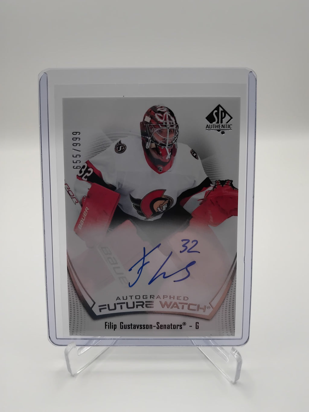 2021-22 SP Authentic Filip Gustavsson Future Watch Auto 655/999
