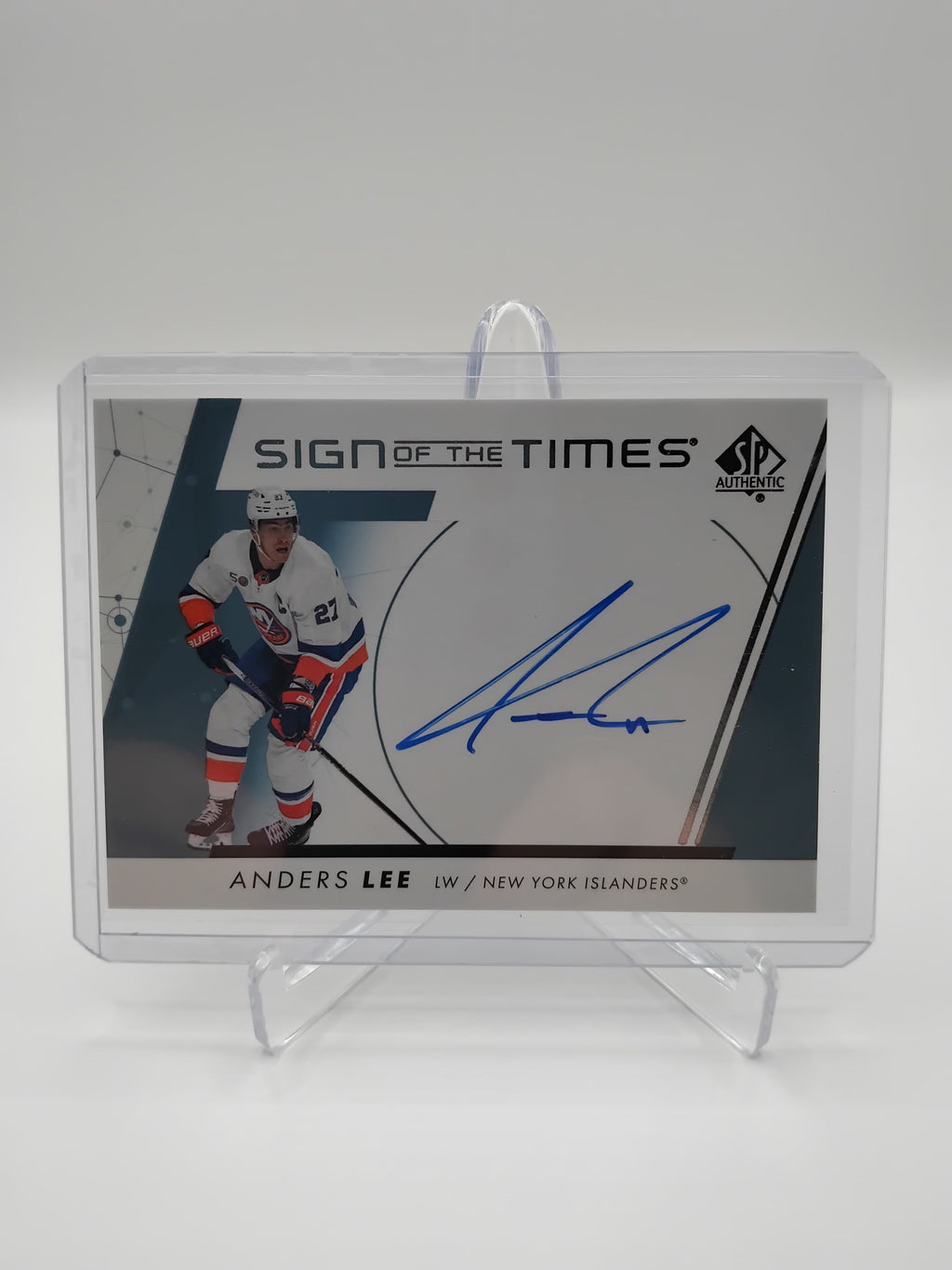 2022-23 SP Authentic Anders Lee Sign Of The Times Auto