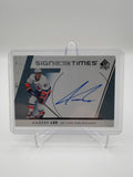 2022-23 SP Authentic Anders Lee Sign Of The Times Auto