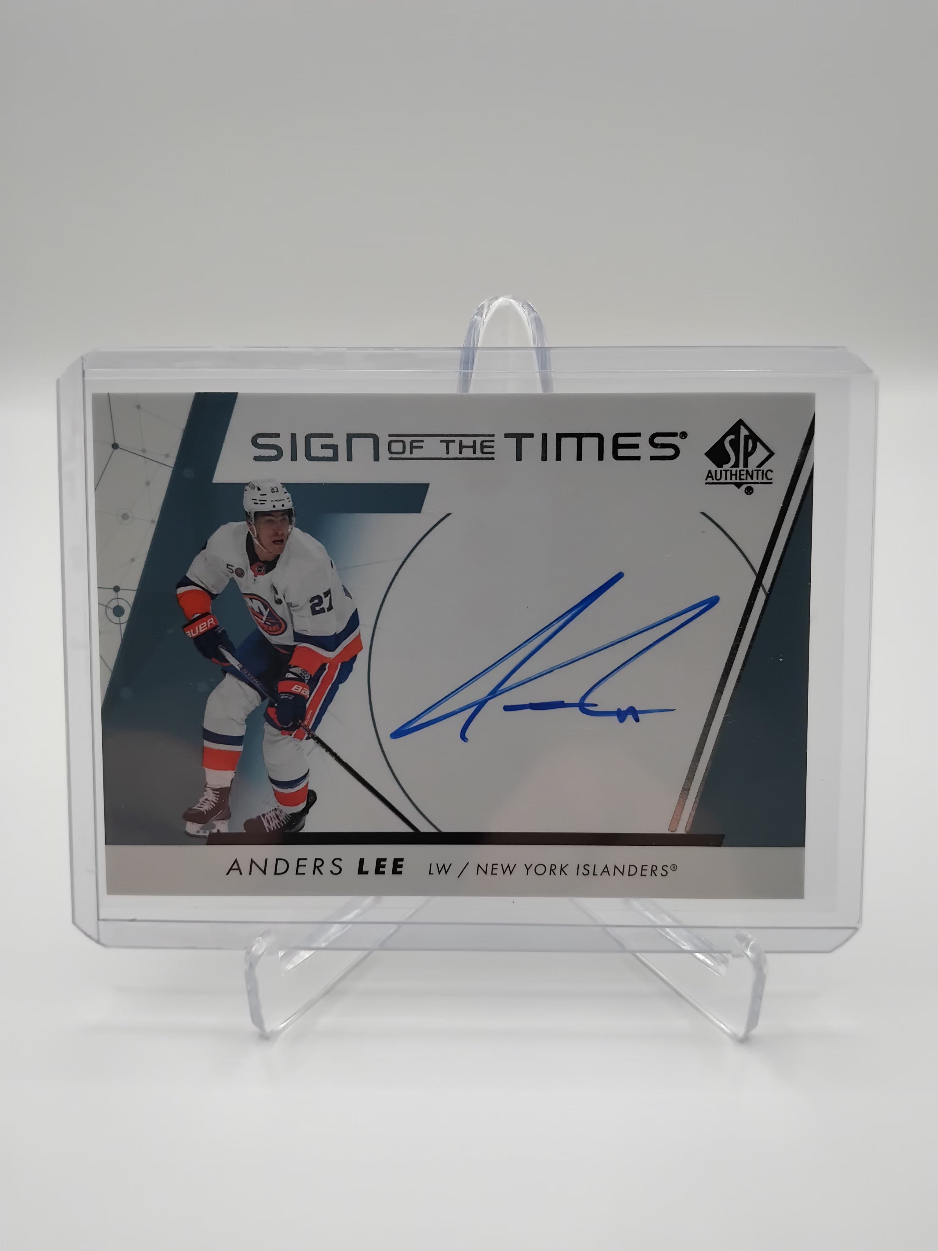 2022-23 SP Authentic Anders Lee Sign Of The Times Auto