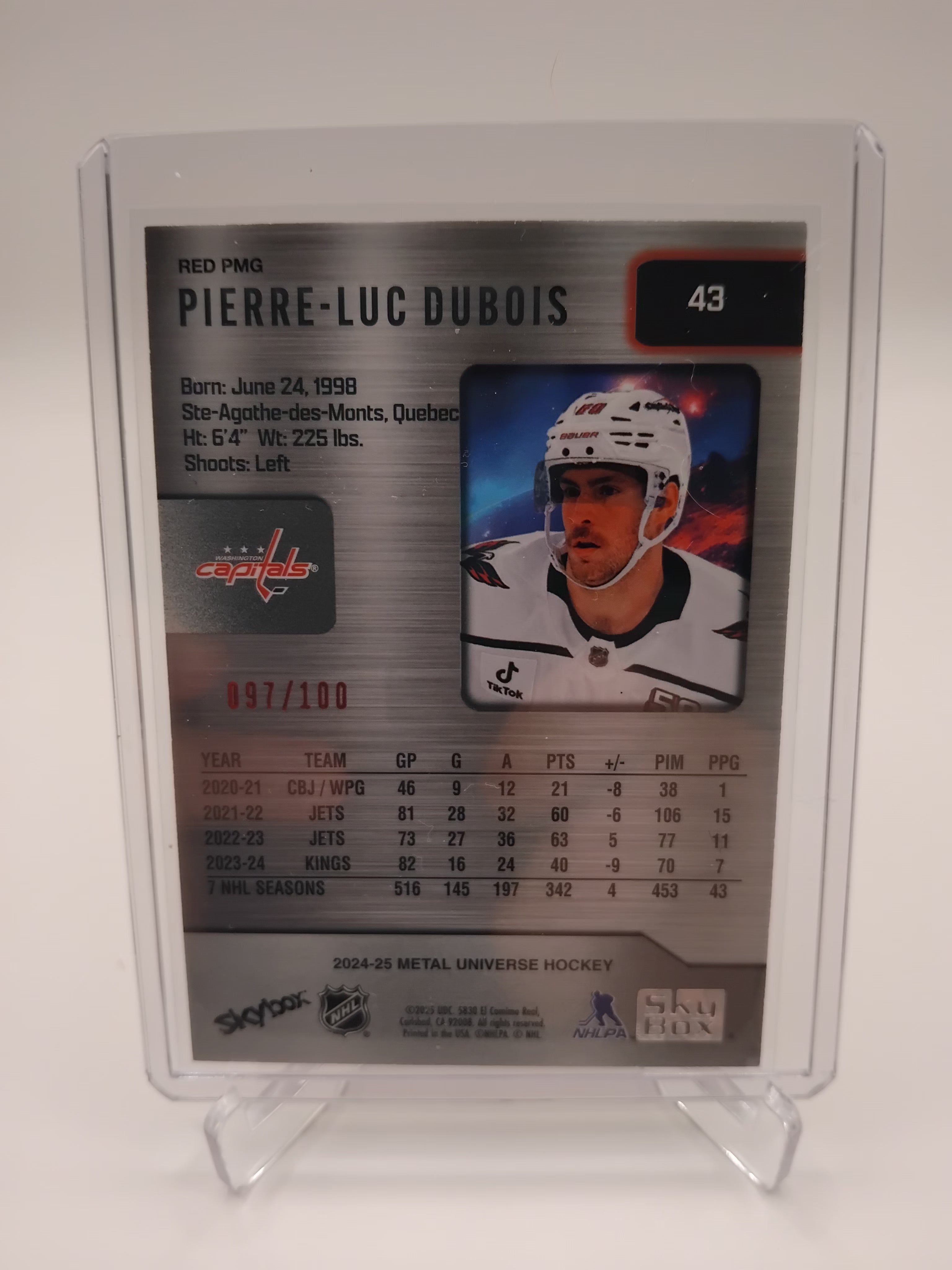 2024-25 Metal Universe Pierre-Luc Dubois Red PMG 97/100