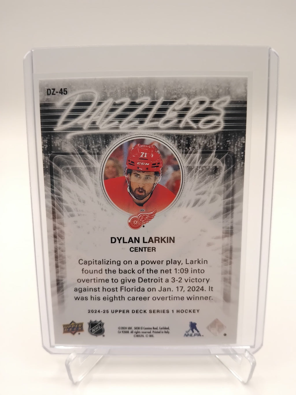 24-25 Series 1 Dylan Larkin Dazzlers Pink Case Hit