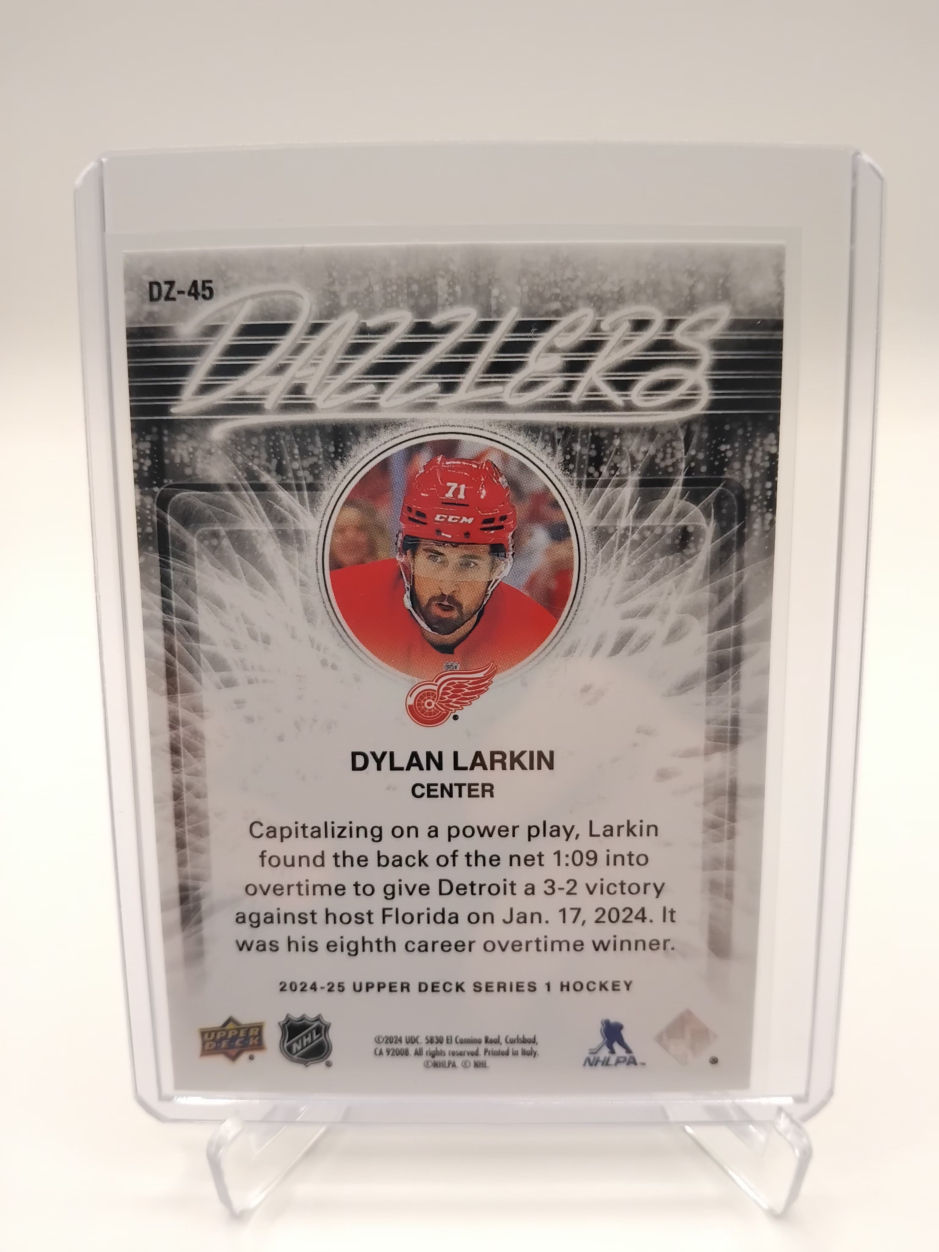 24-25 Series 1 Dylan Larkin Dazzlers Pink Case Hit