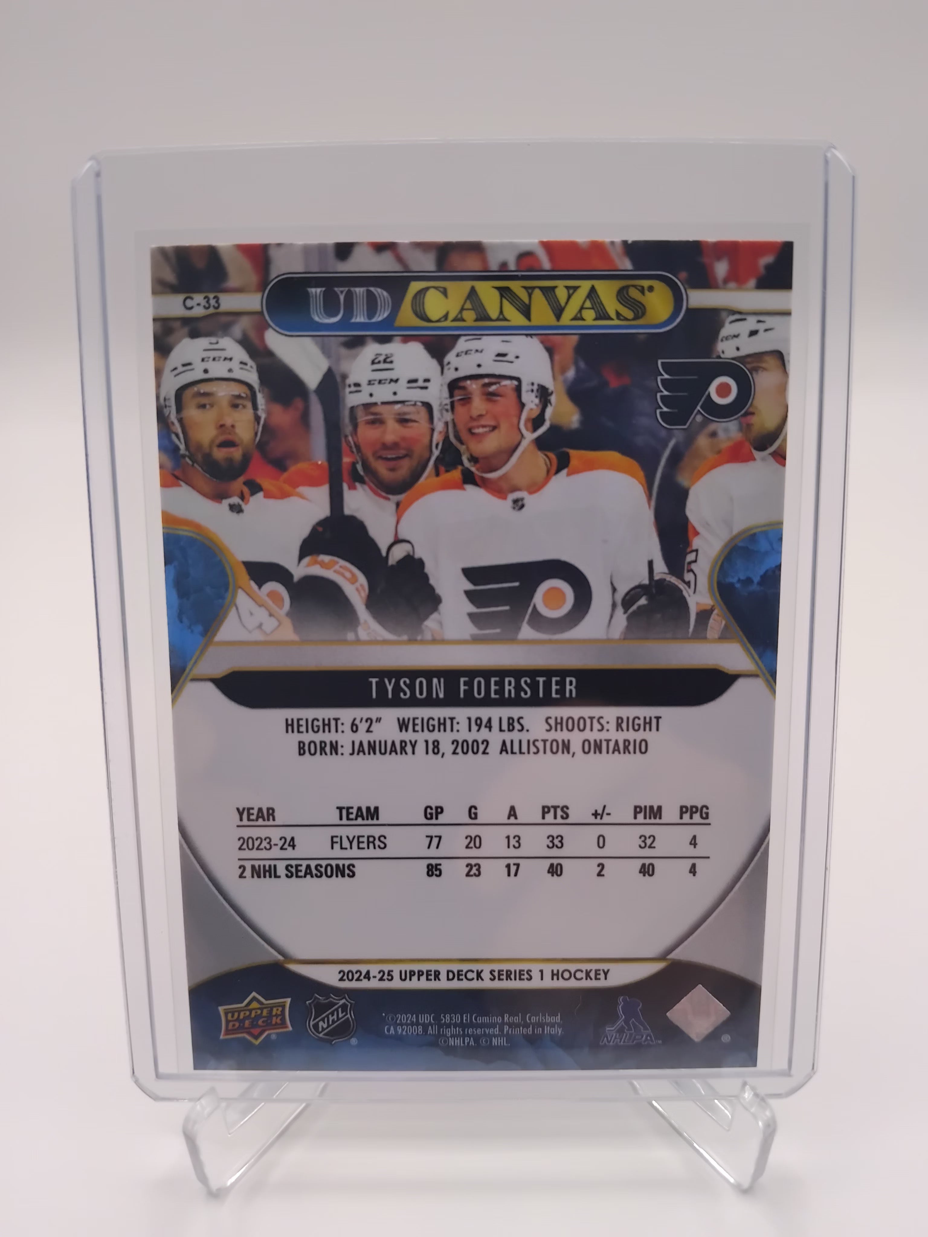 2024-25 Series 1 Tyson Foerster UD Canvas